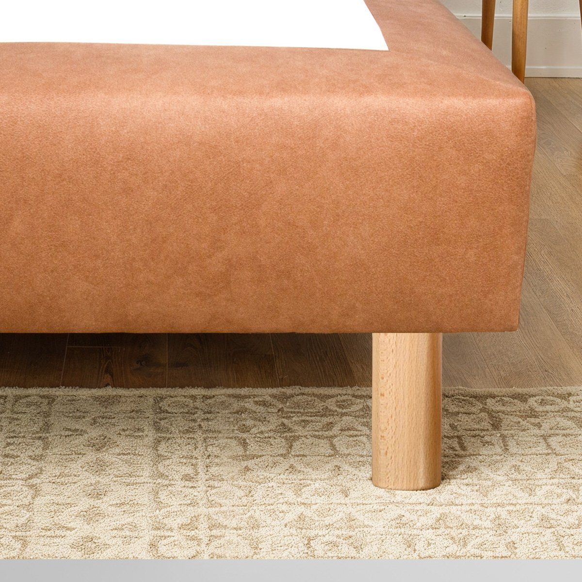 Pied de lit CYLINDRIQUE naturel, BELLECOUR