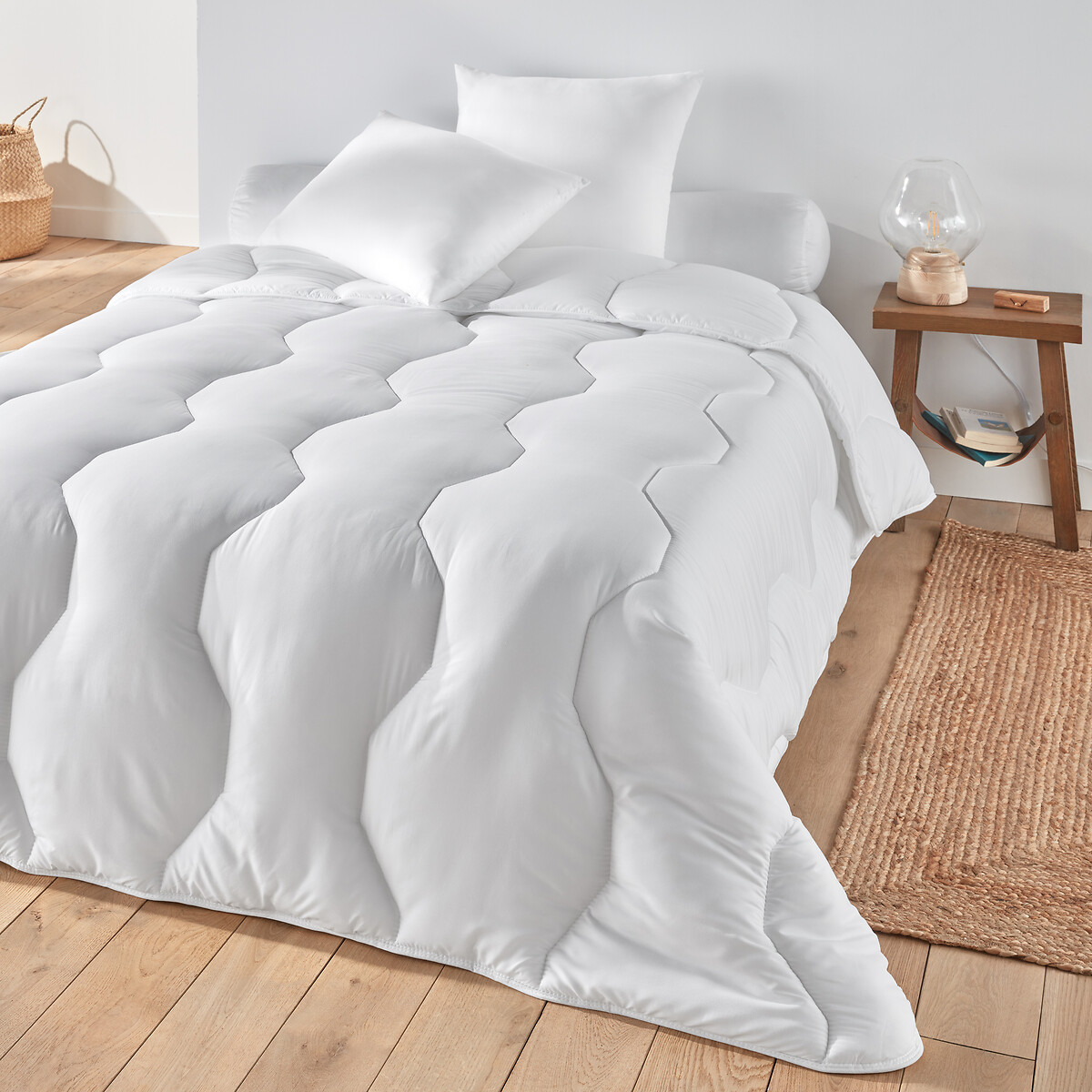 Couette tempérée lavable à 95° blanc, LA REDOUTE INTERIEURS
