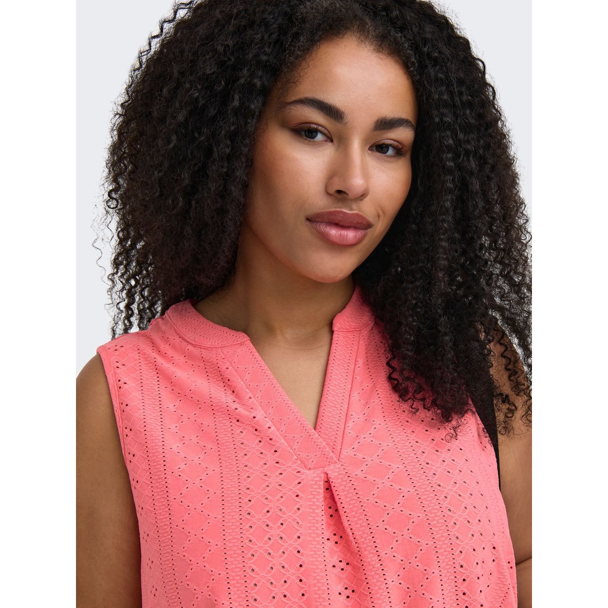 Top rose - sugar coral 1, ONLY CARMAKOMA