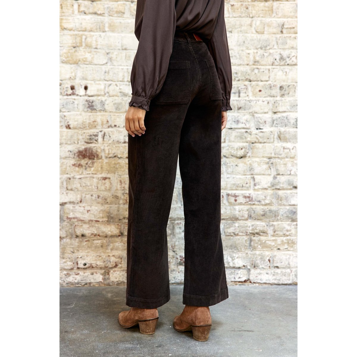 Atlanty - Pantalon large en velours marron, LA PETITE ETOILE