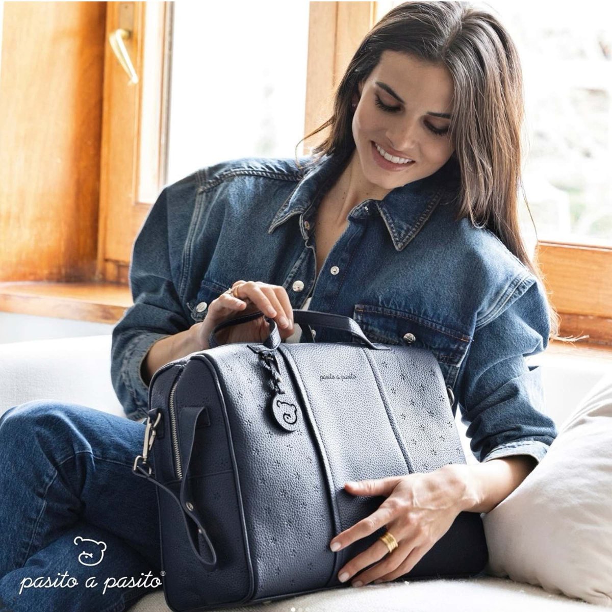 Sac à Langer London Brown bleu marine, PASITO A PASITO