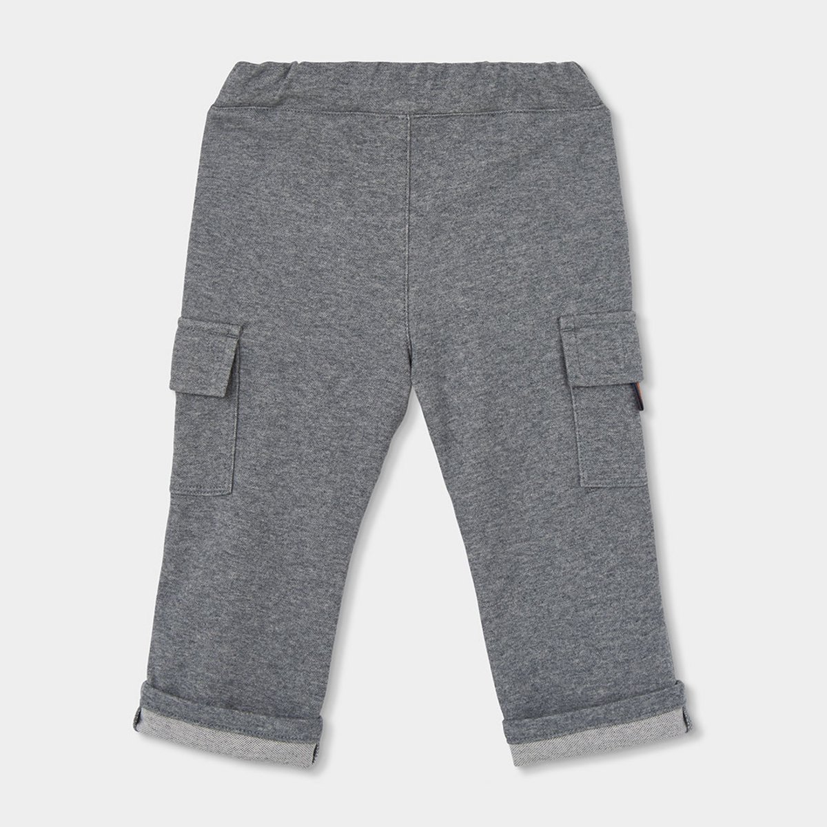 Pantalon garçon avec poches cargo gris, BOBOLI