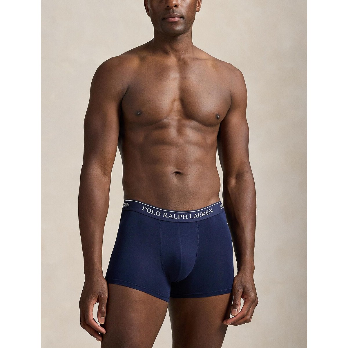 Lot de 5 slips-boxers classiques coton stretch bleu marine, POLO RALPH LAUREN