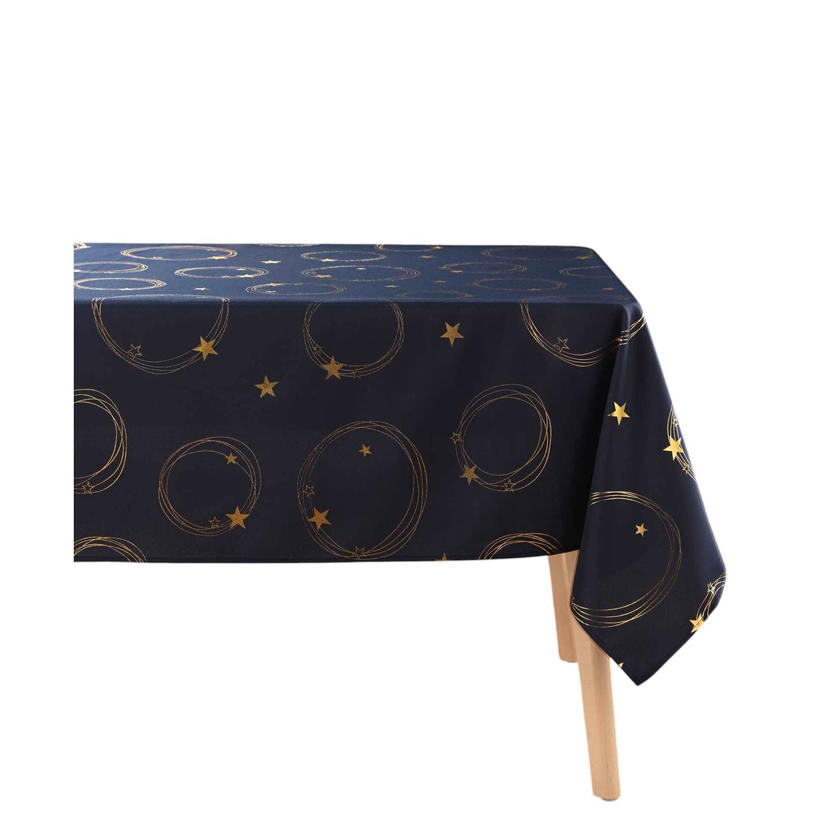 Nappe rectangle Fete etoilee bleu, EDEN