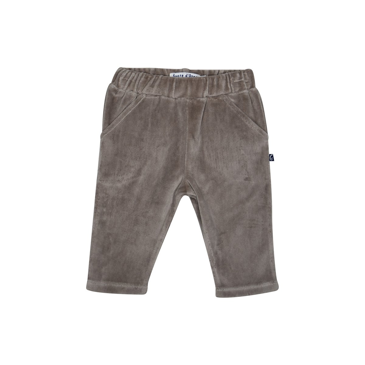 Tshirt pantalon bavoir miles maille manches longues bebe bleu, SUCRE D'ORGE