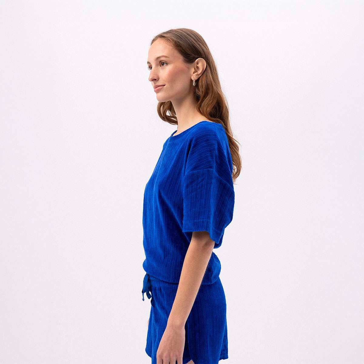 T-shirt en coton organique MARTIN saphir, BENSIMON