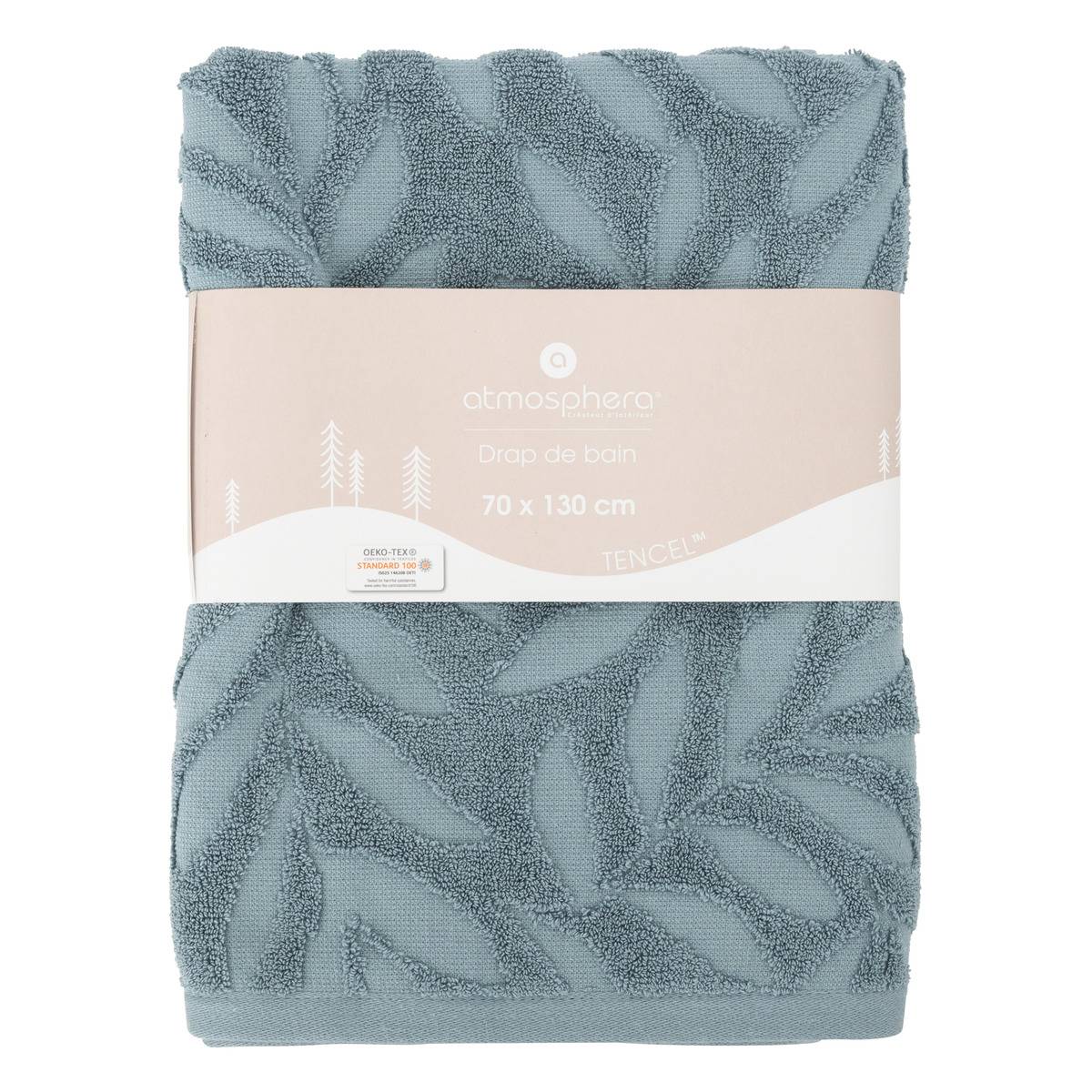 Drap de douche SEA VIEW bleu, ATMOSPHERA