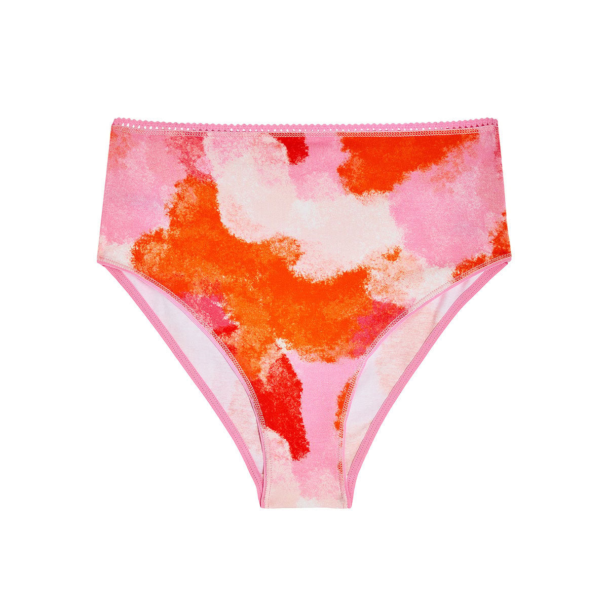 Culotte coton taille haute IMPRIMÉE rose, WE ARE JOLIES