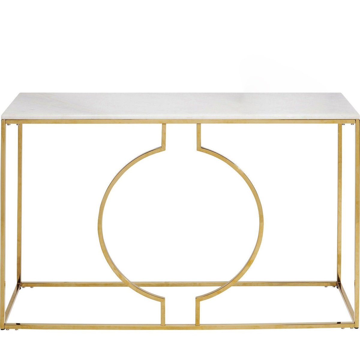 Console en marbre et acier, MIAMI or, KARE DESIGN