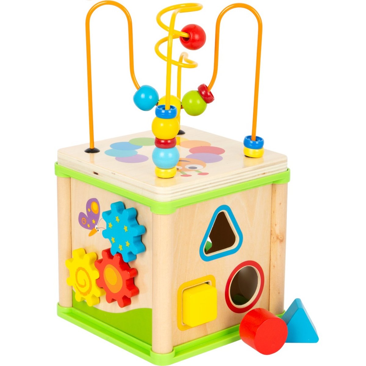 Cube d'activités Insectes beige, SMALL FOOT COMPANY