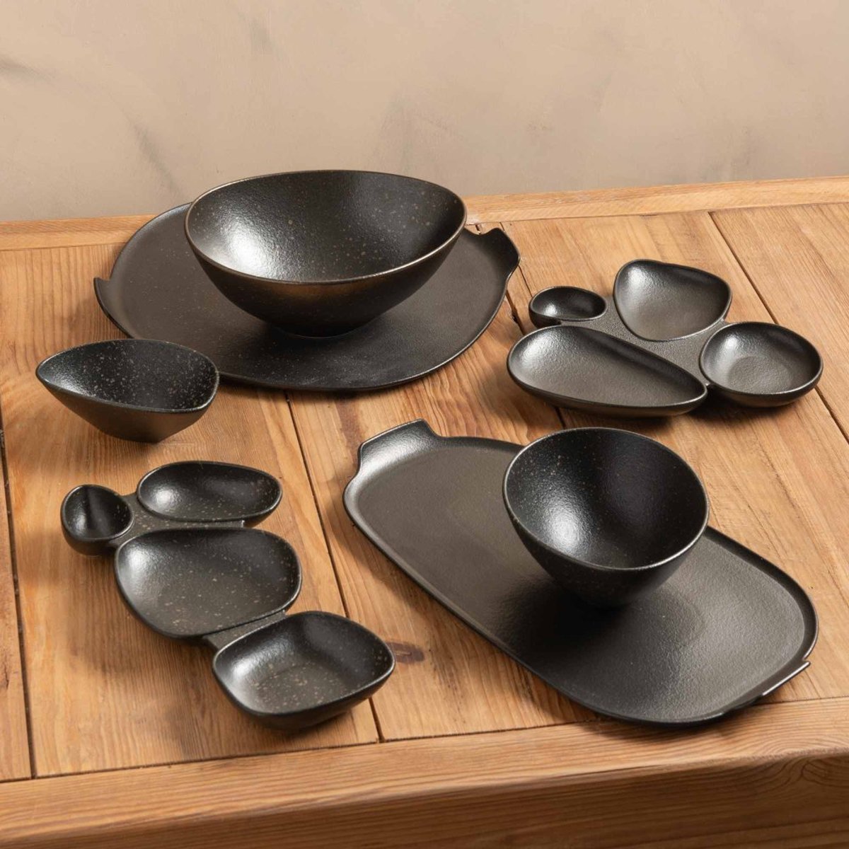 Saladier Dipsa 23x19 cm noir, TABLE PASSION