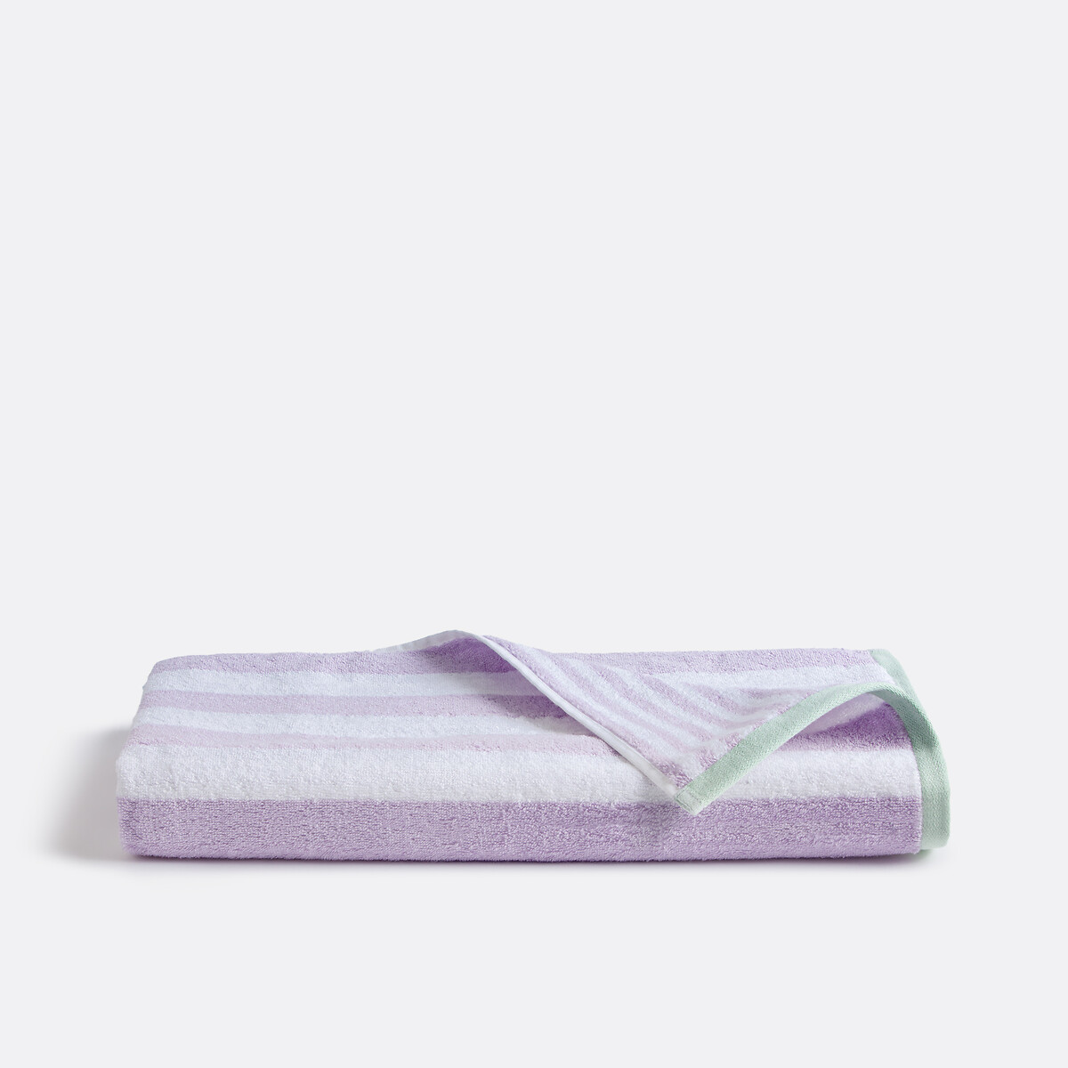 Toalha em turco 500g, Dani lilás/branco, LA REDOUTE INTERIEURS