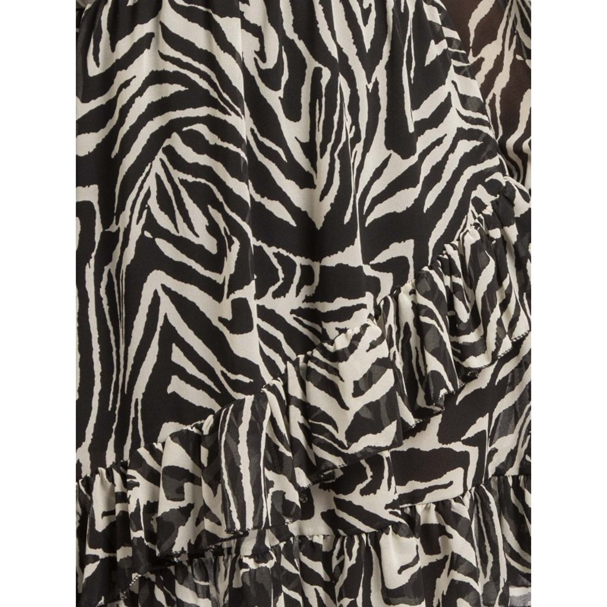 Robe Courte Motifs Ichana Zebre noir, DONA LISA