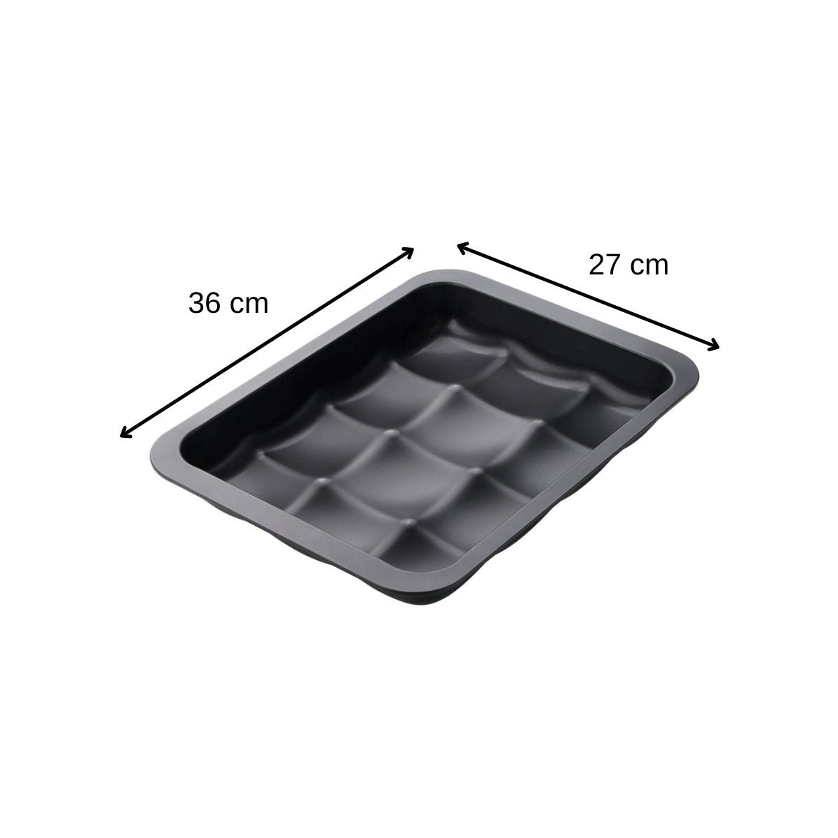 Lot de 2 moules à gâteaux 36/27/5 cm Black metallic Black noir, ZENKER