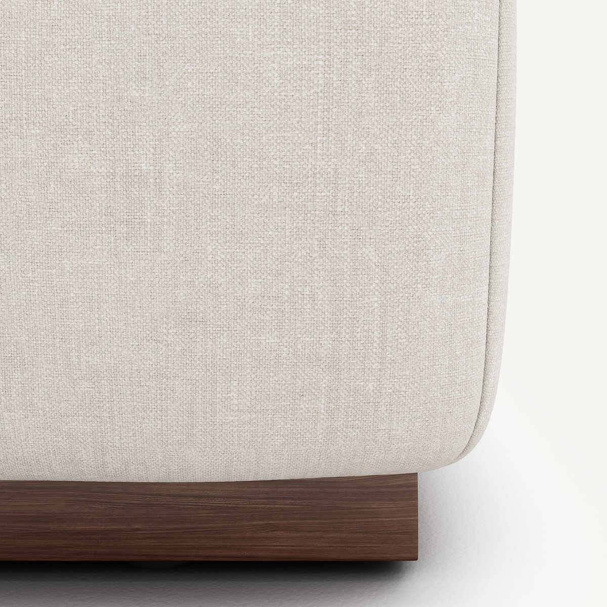 Ecksofa, links, aus Baumwolle und Leinen, JACOPO beige, AM.PM