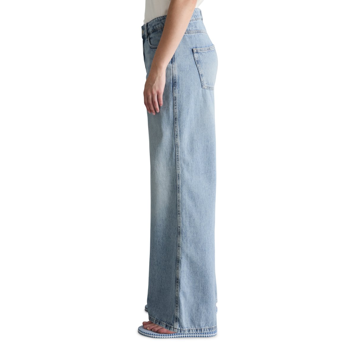 Jeans modèle Anjo extra large en denim rigide bleu clair, MARC O’POLO DENIM
