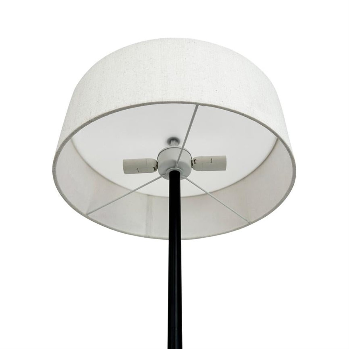 Lampadaire en métal et tissu Noir/Blanc Calix noir/blanc, DYBERG LARSEN