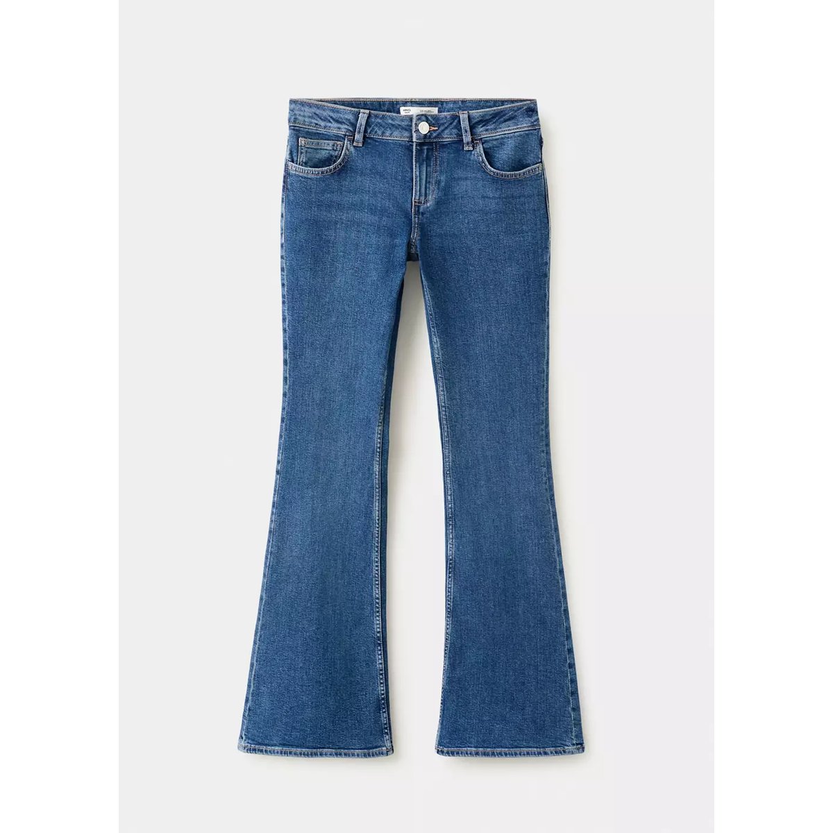 Jean low waist flare bleu foncé, MANGO TEEN