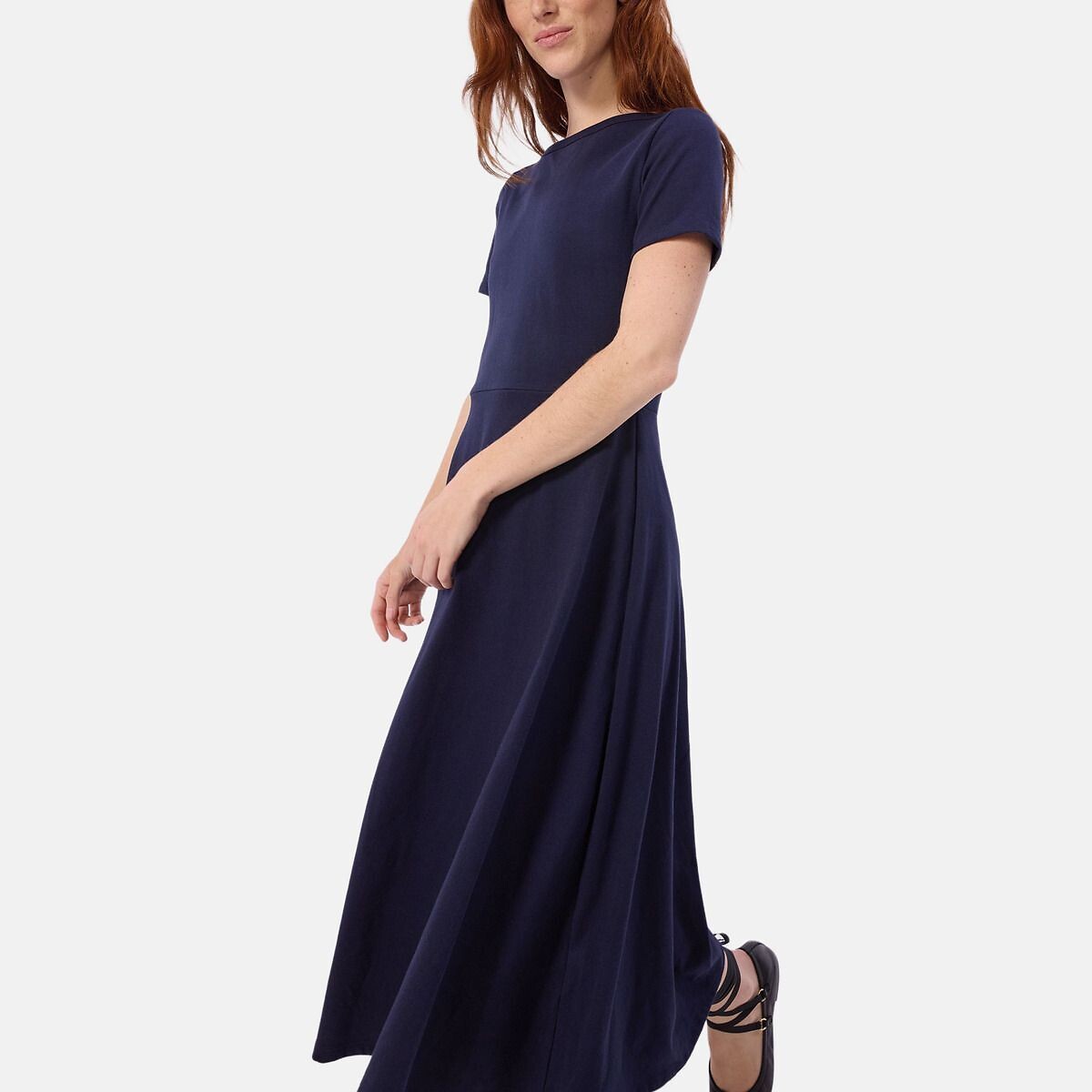 Robe longue evasée marine, PETIT BATEAU
