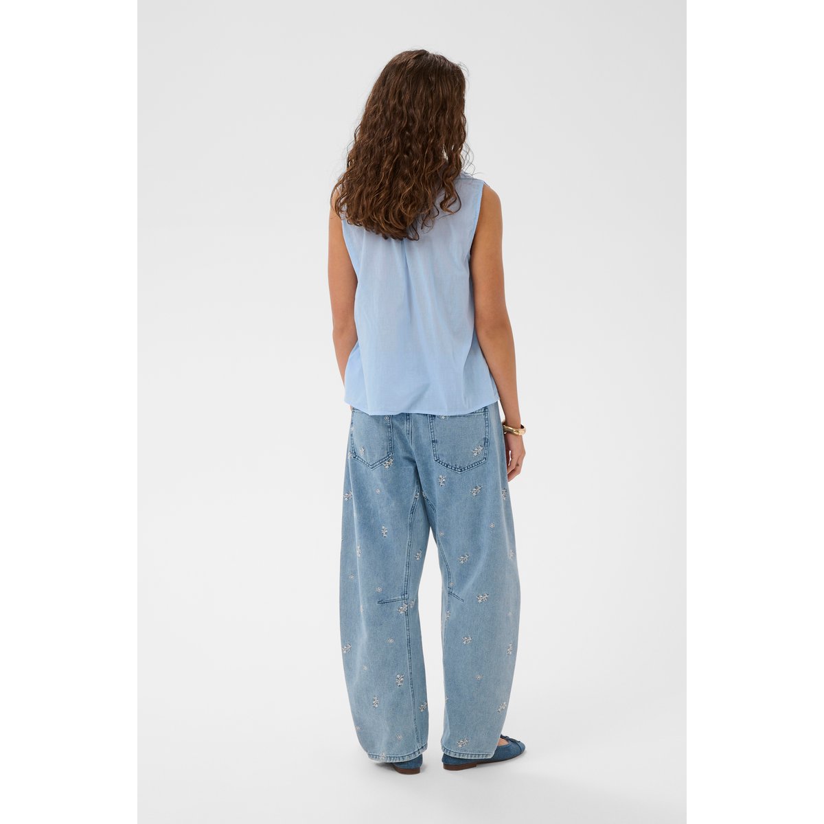 Blouse sans manches bleu powder blue, CULTURE