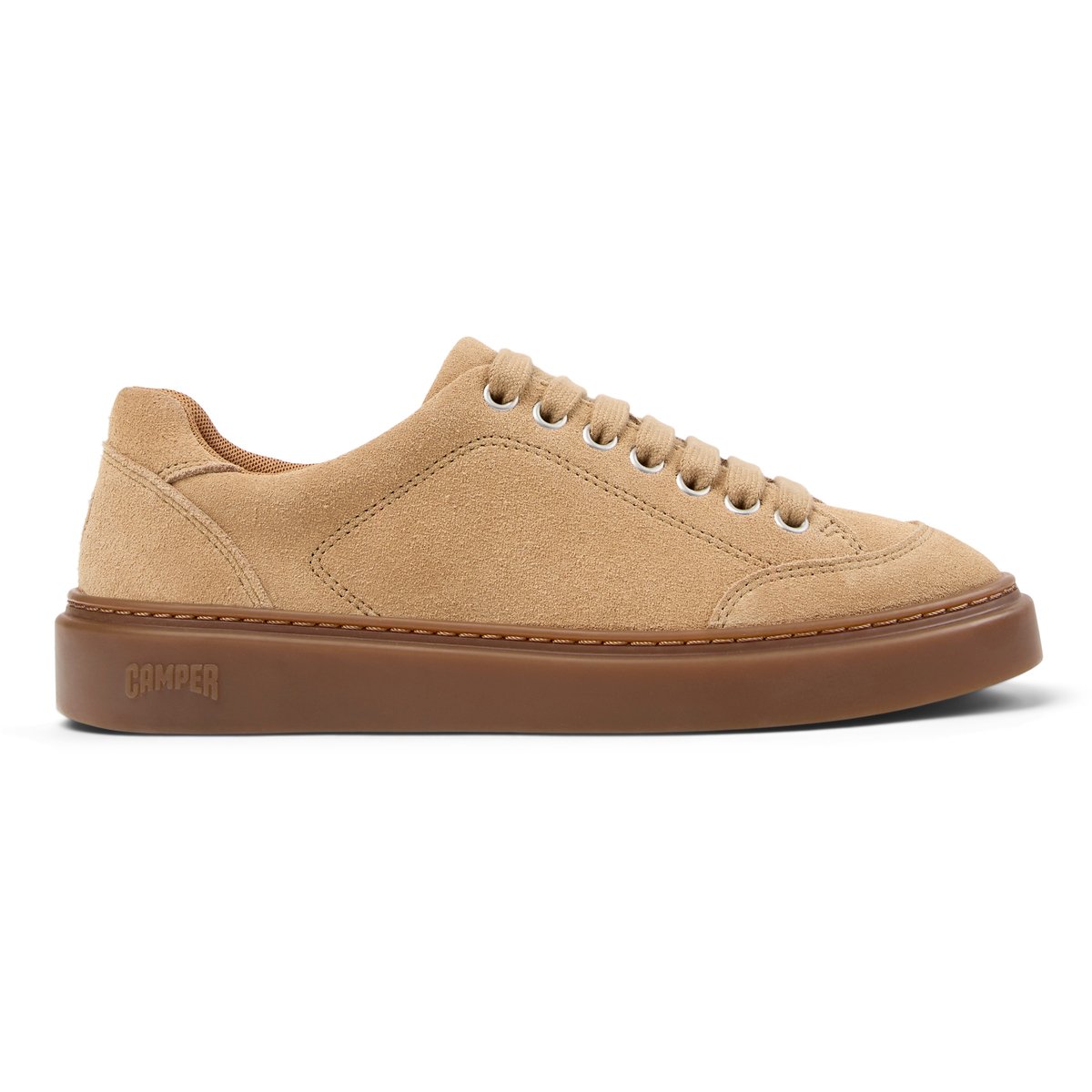 Baskets Runner Twentyfive Suede Leather marron moyen, CAMPER