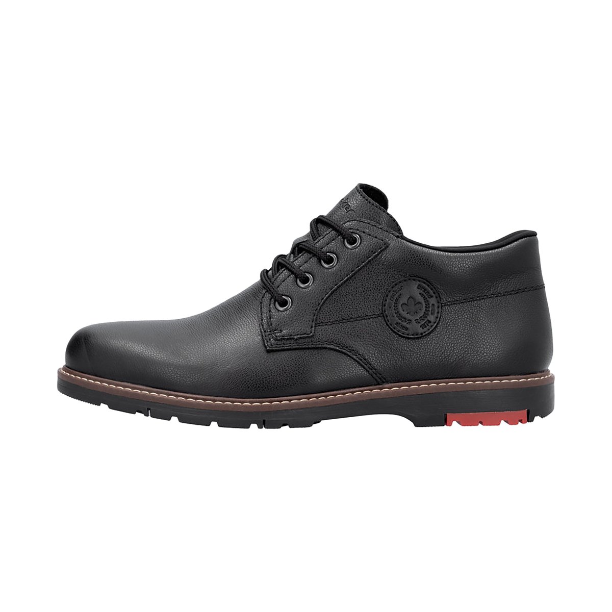 Derbies Cuir Eclair noir, RIEKER