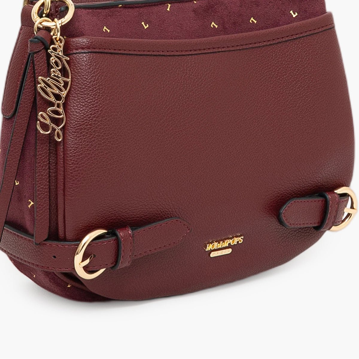 Sac multi poches Tobi bordeaux,doré, LOLLIPOPS