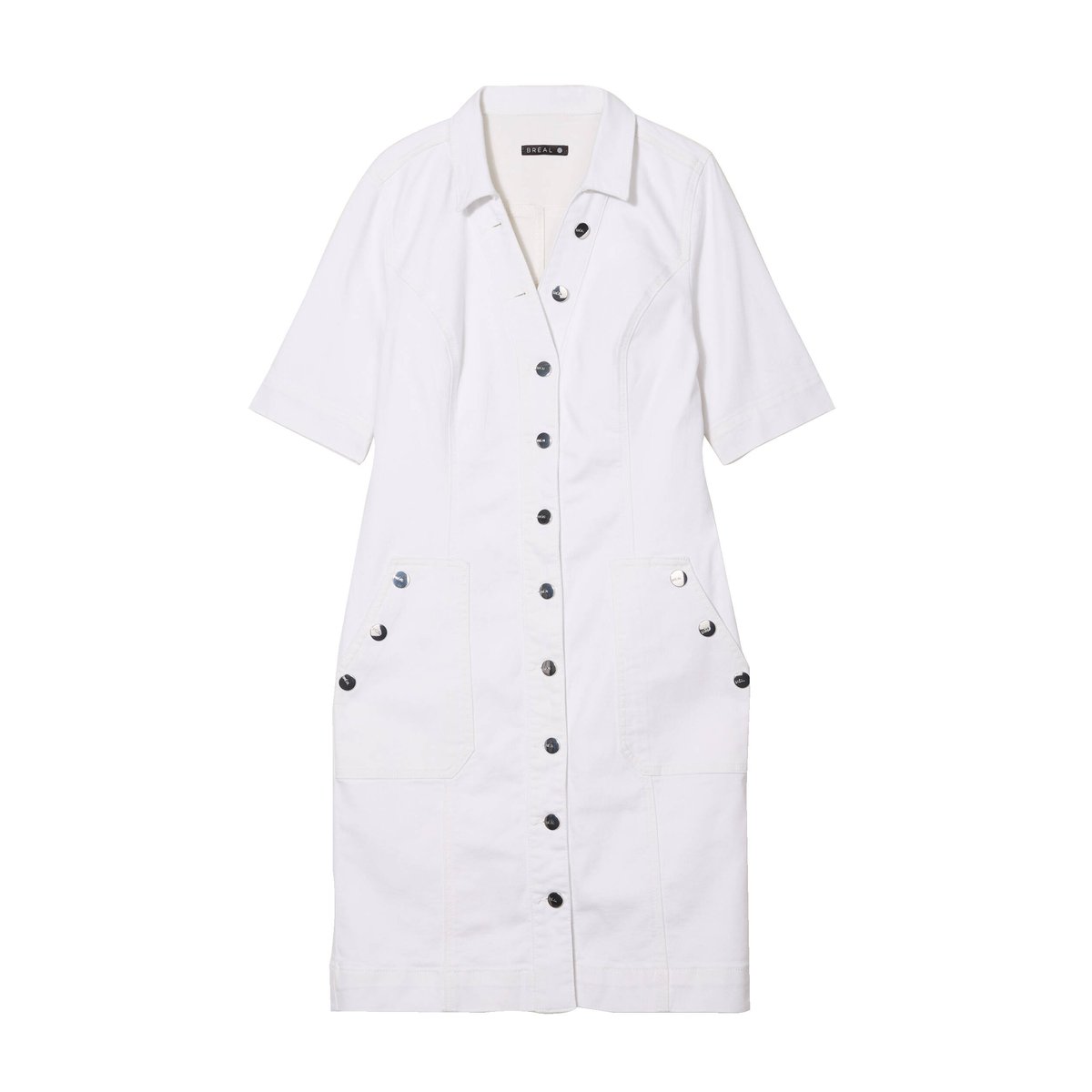 Robe droite en jean ecru, BREAL