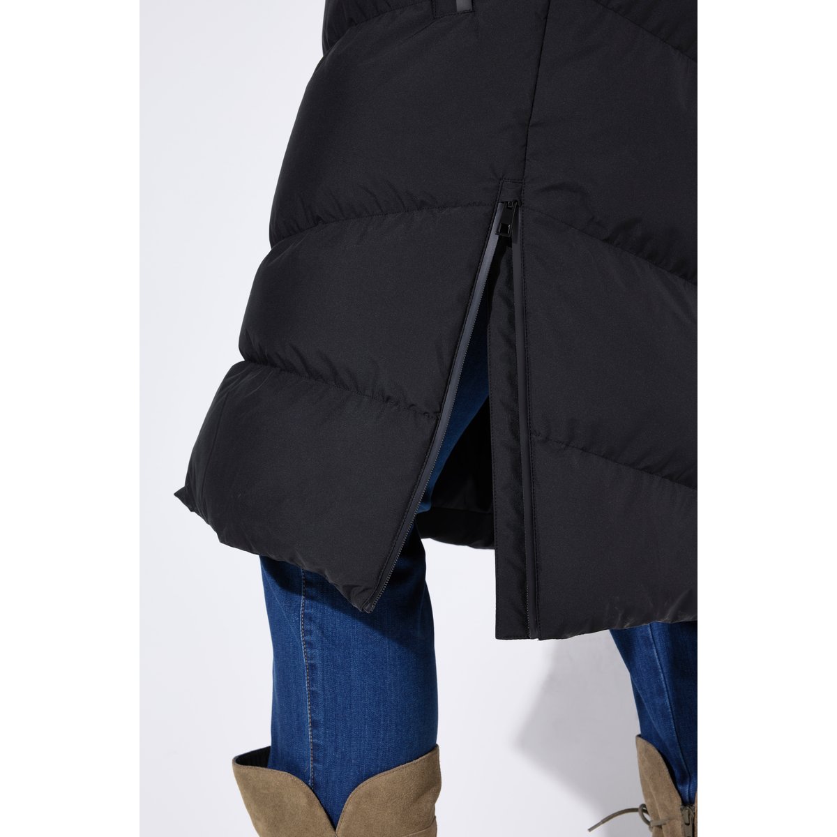 Manteau matelassé HYPRAR, tissu déperlant noir, ULLA POPKEN