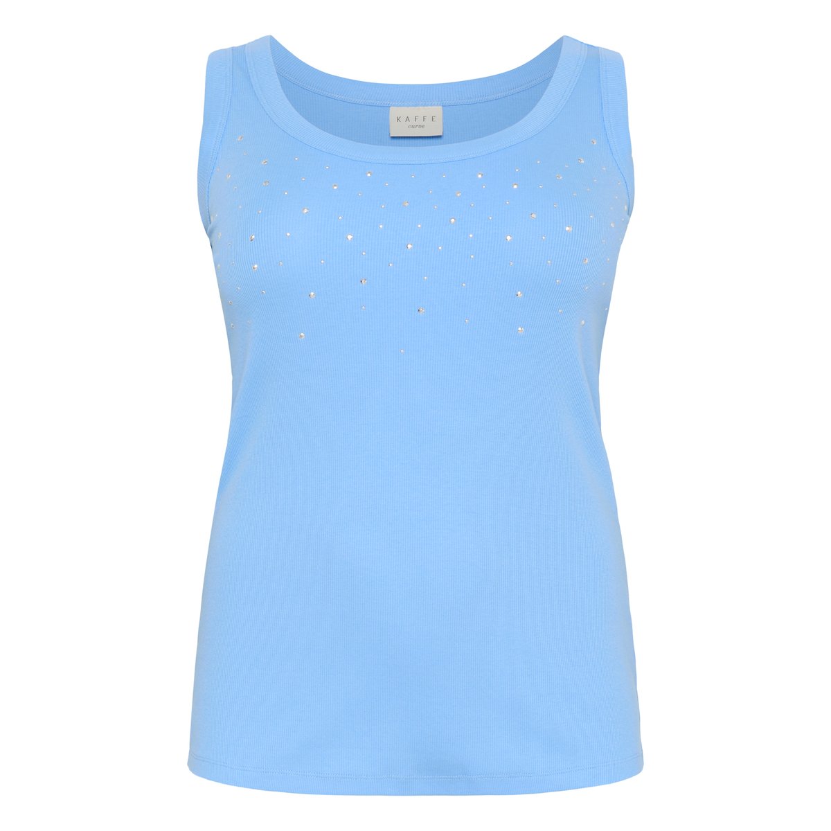 Jersey sans-manches bleu vista blue, KAFFE CURVE