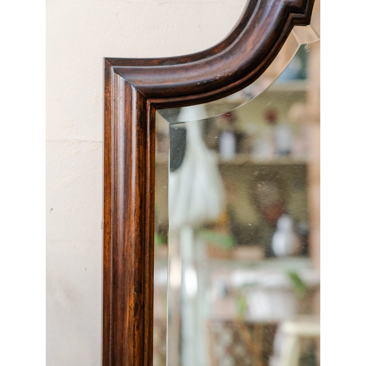 Miroir en bois sculpté Georges N°1513 - Bon état bois foncé, DEBONGOUT