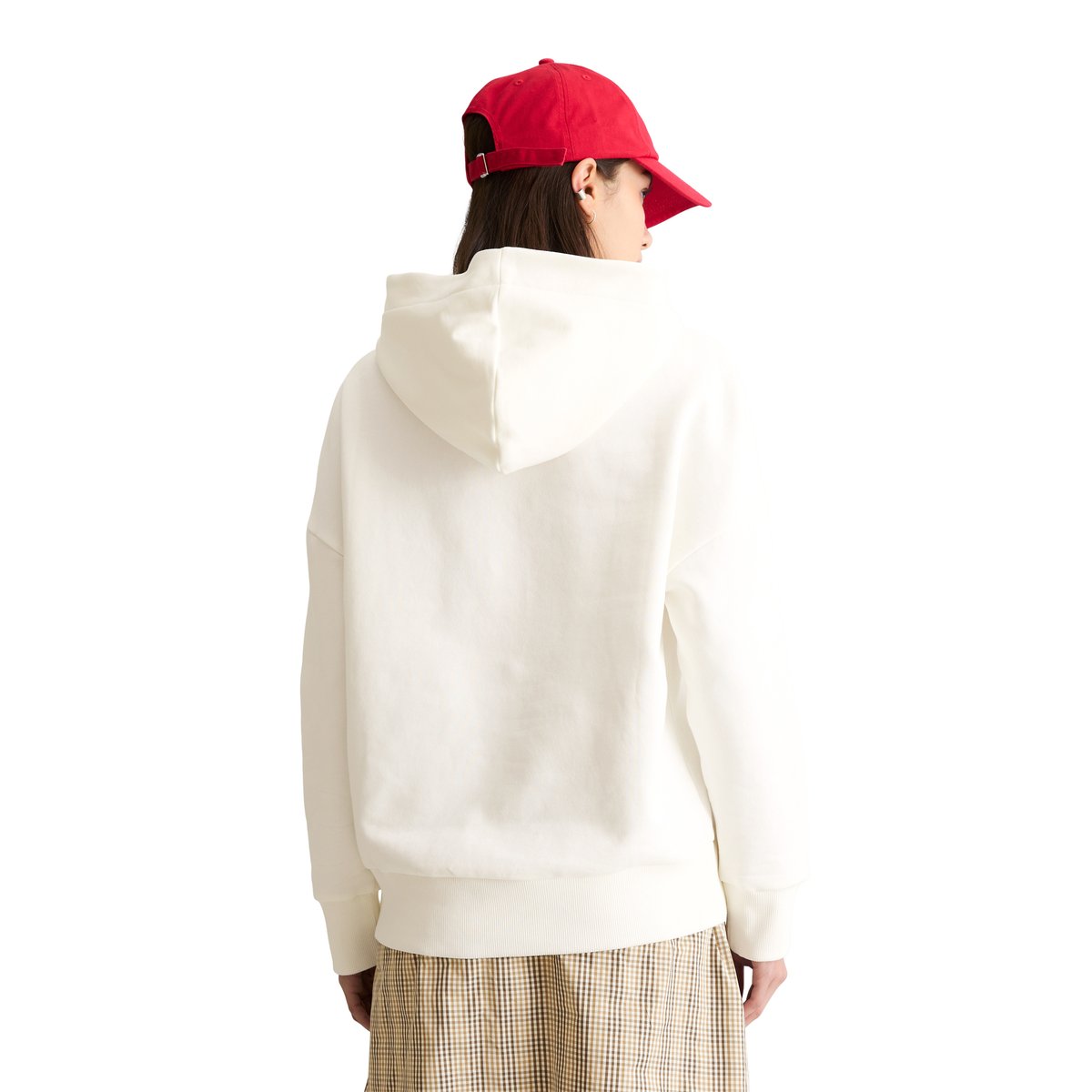 Sweat à capuche coupe classique avec intérieur douillet blanc naturel, MARC O’POLO DENIM