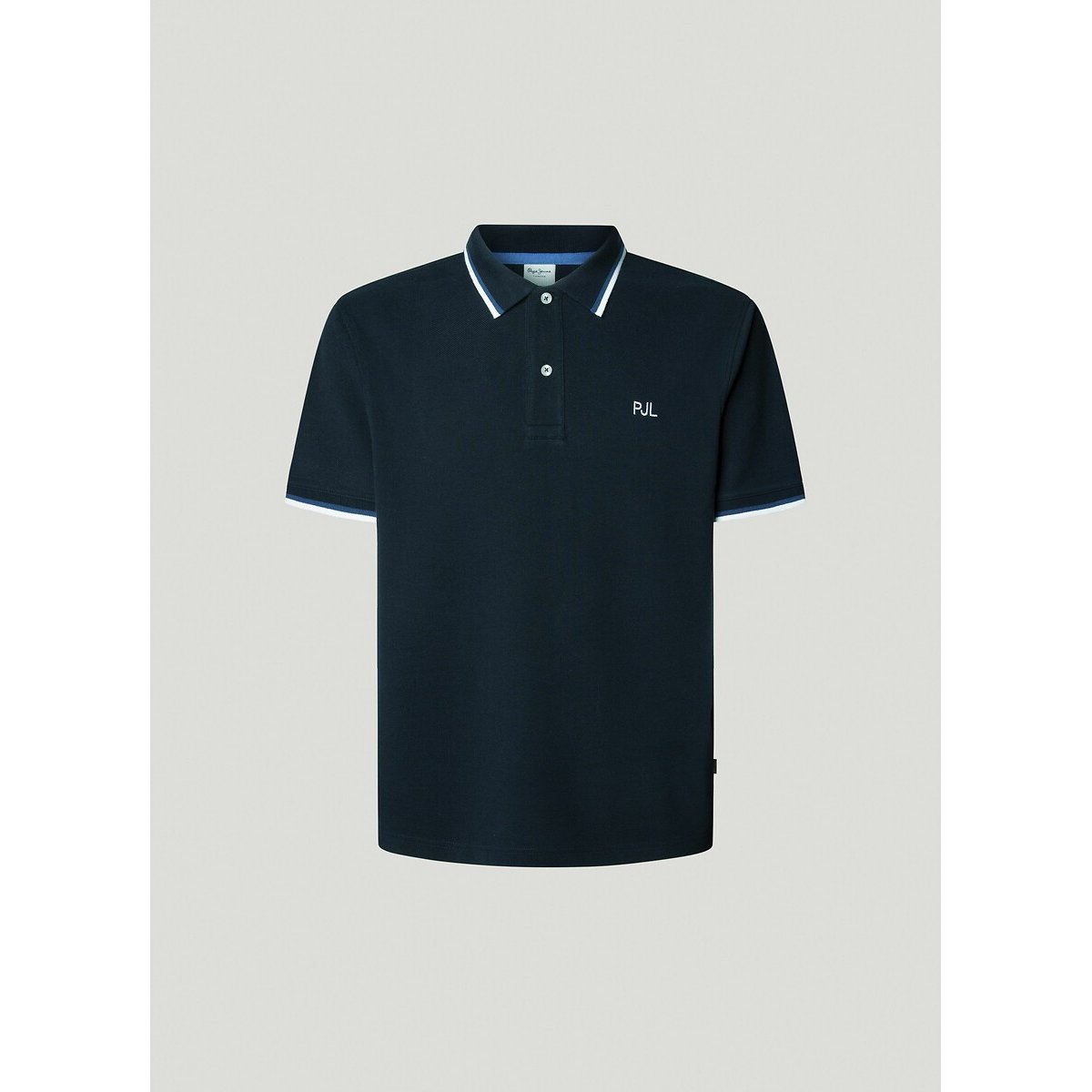 New Oliver Polo Shirt with Long Sleeves navy blue, PEPE JEANS