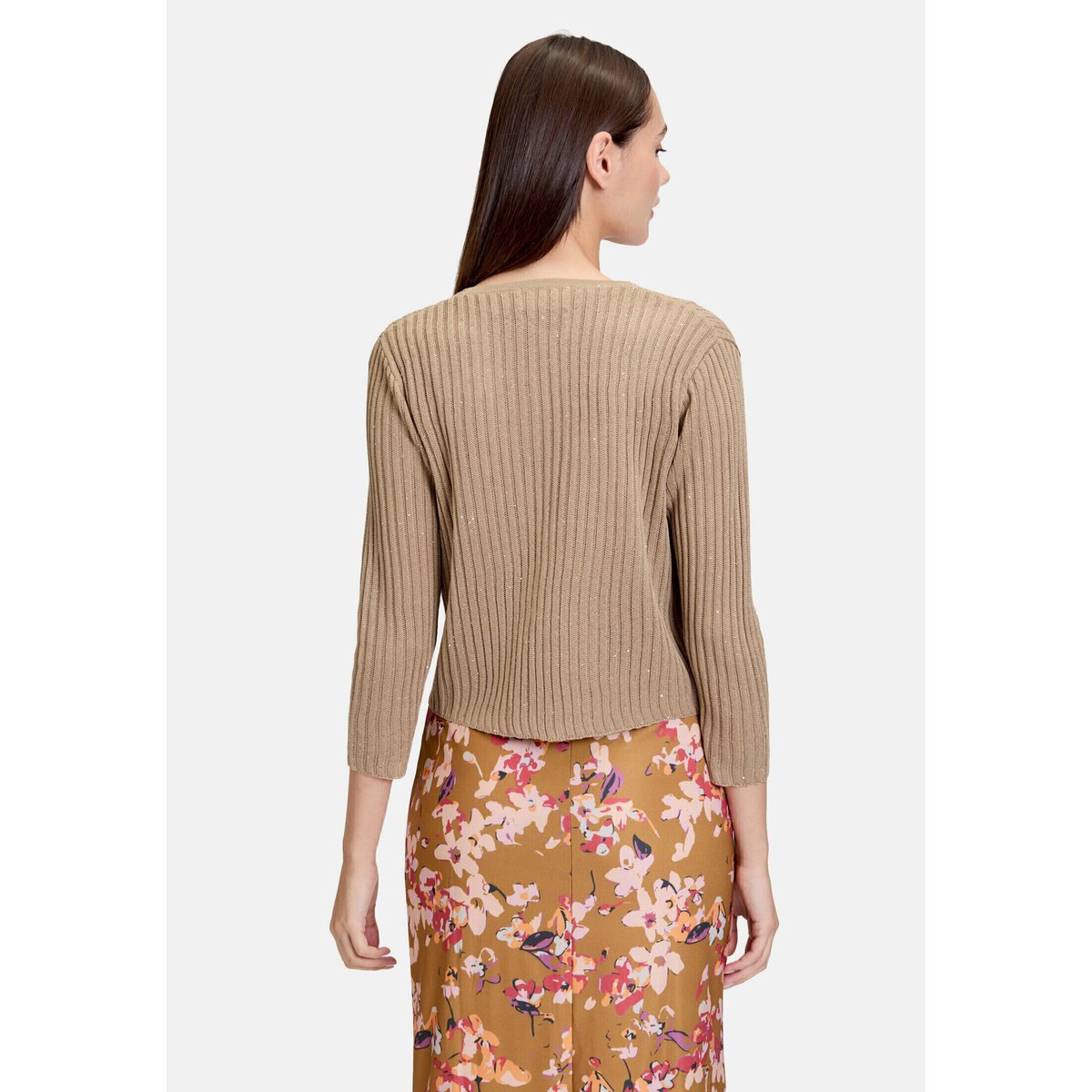 Cardigan façon t-shirt à manches 3/4 elm, CARTOON
