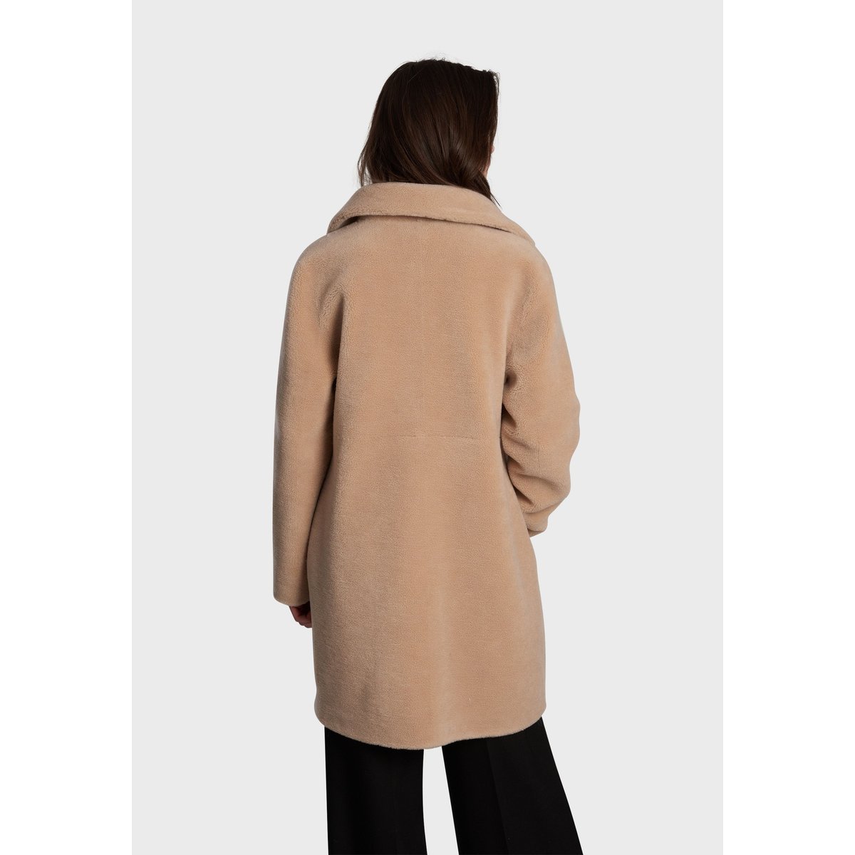 Manteau réversible mi-long boutonné VENUS café, OAKWOOD