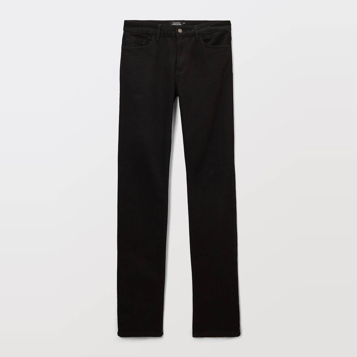 Jean slim contenant du coton noir, MONOPRIX