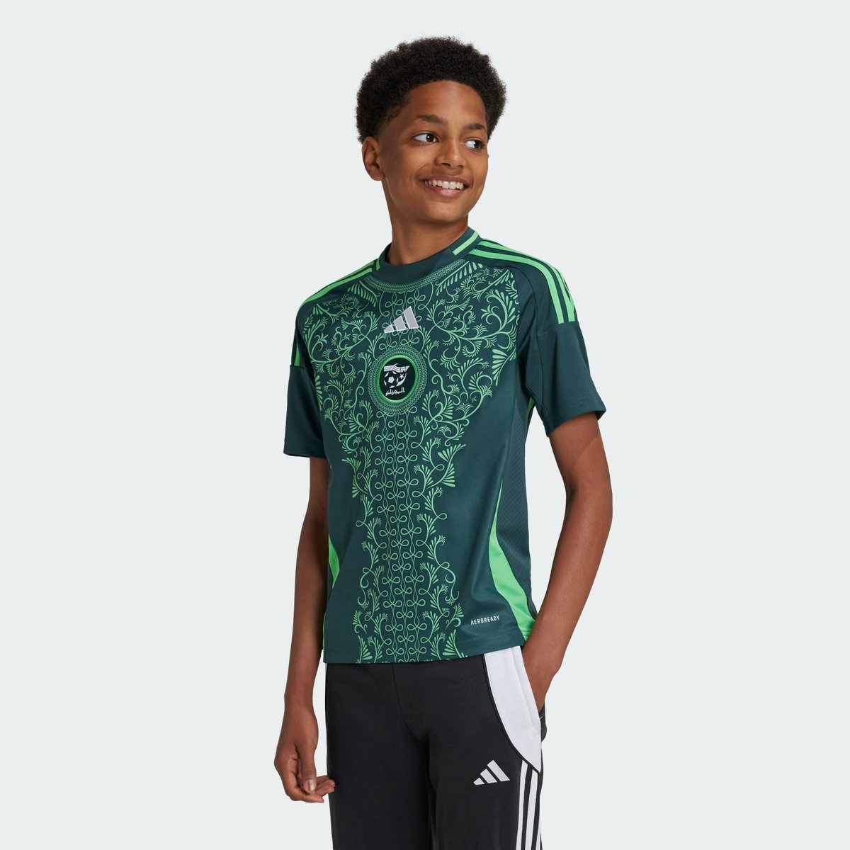 Maillot Extérieur Algérie 24 Enfants Maillot Extérieur Algérie 24 Enfants mineral green, adidas Performance