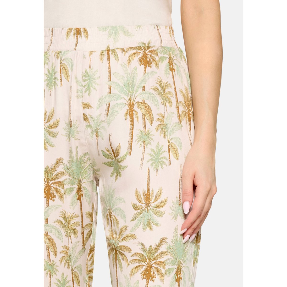 Pantalon casual à élastique nature/green, CARTOON