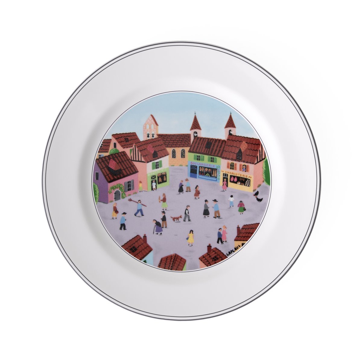 Assiette Plate, Village DESIGN NAIF multicolore, VILLEROY & BOCH