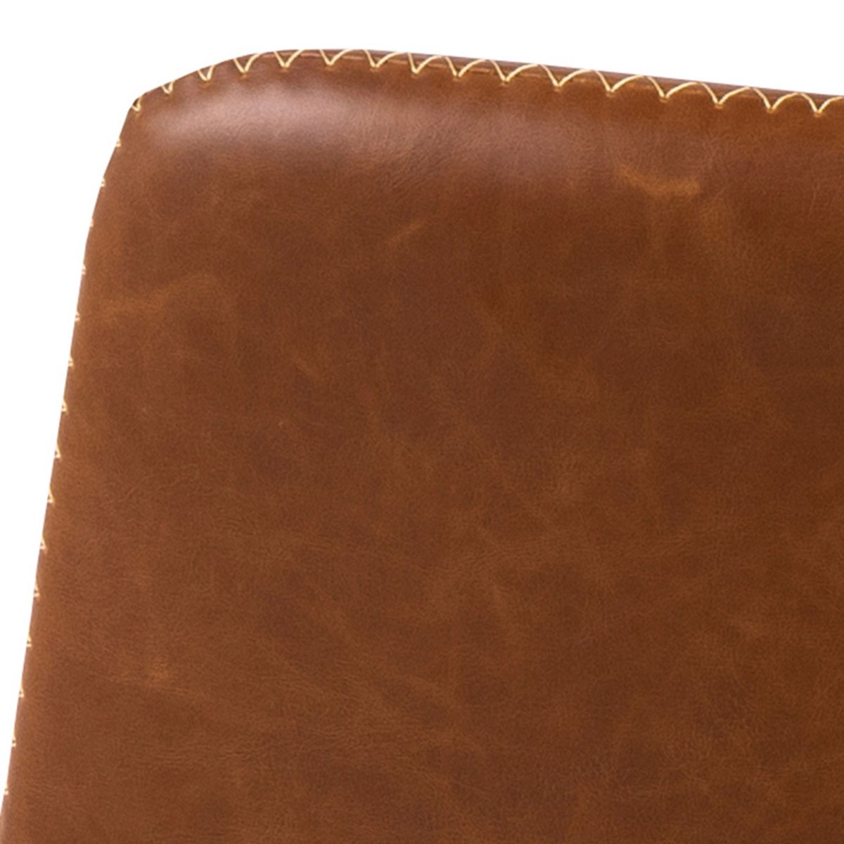 Tabouret de bar réglable en simili et métal H61-83cm- ANARTIA marron, DRAWER