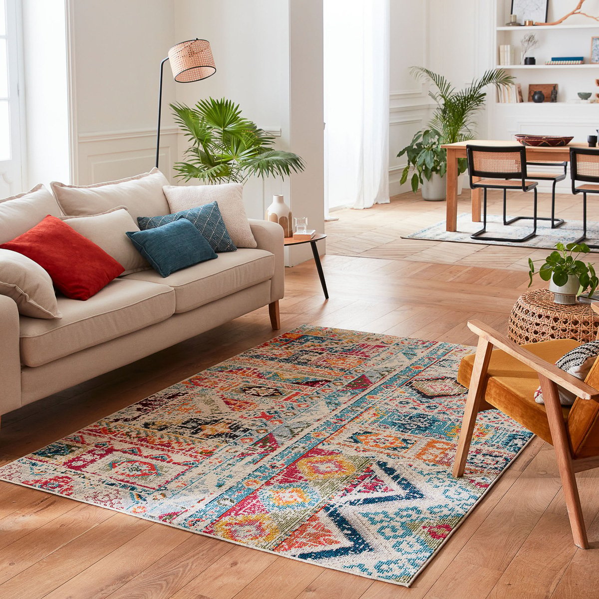 Tapis de salon vintage ANATOLIA multicolore, NAZAR RUGS