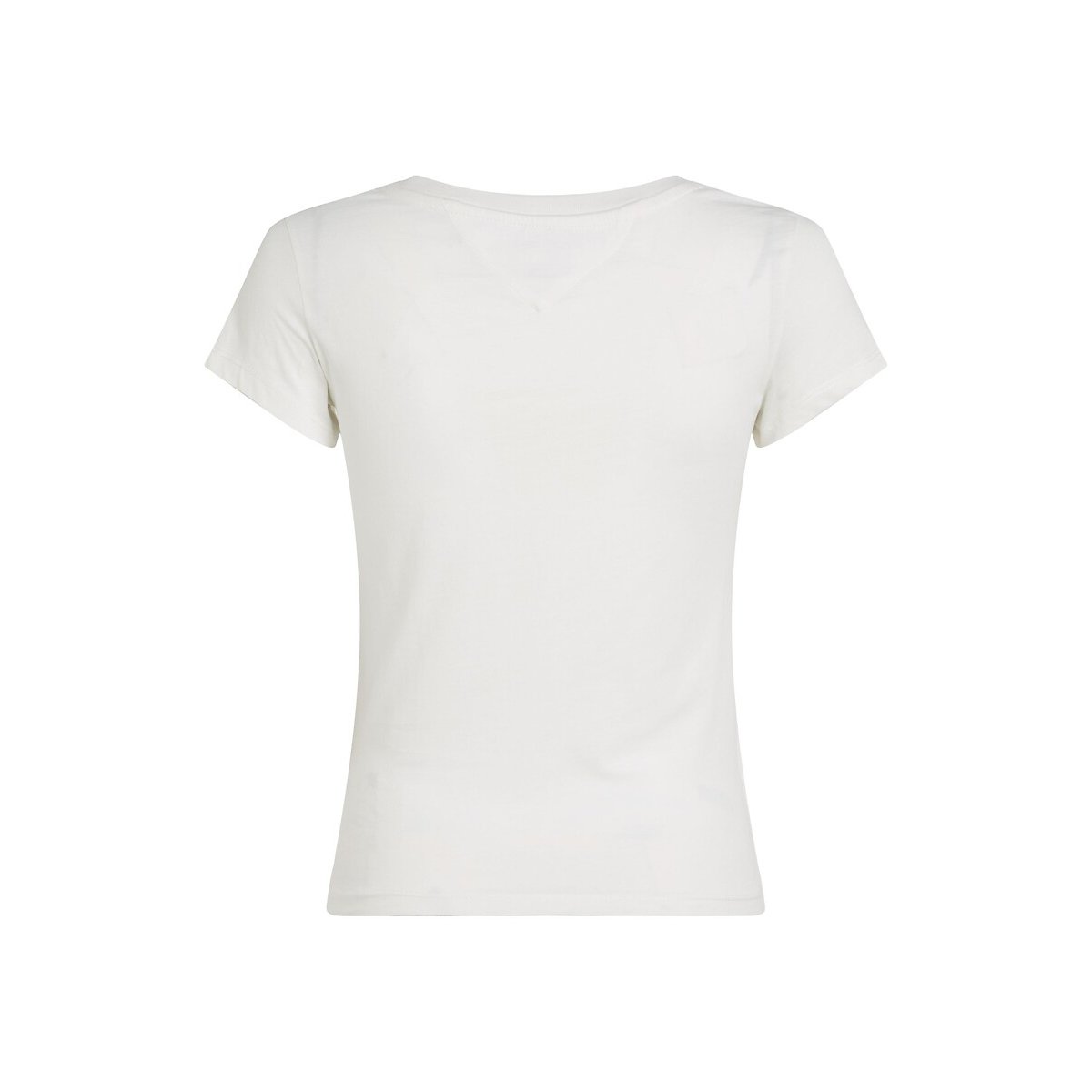 T-shirt scollo a V, maniche corte ecru , TOMMY JEANS