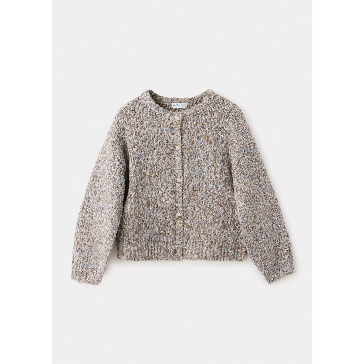 Cardigan jaspé boutons café, MANGO BABY