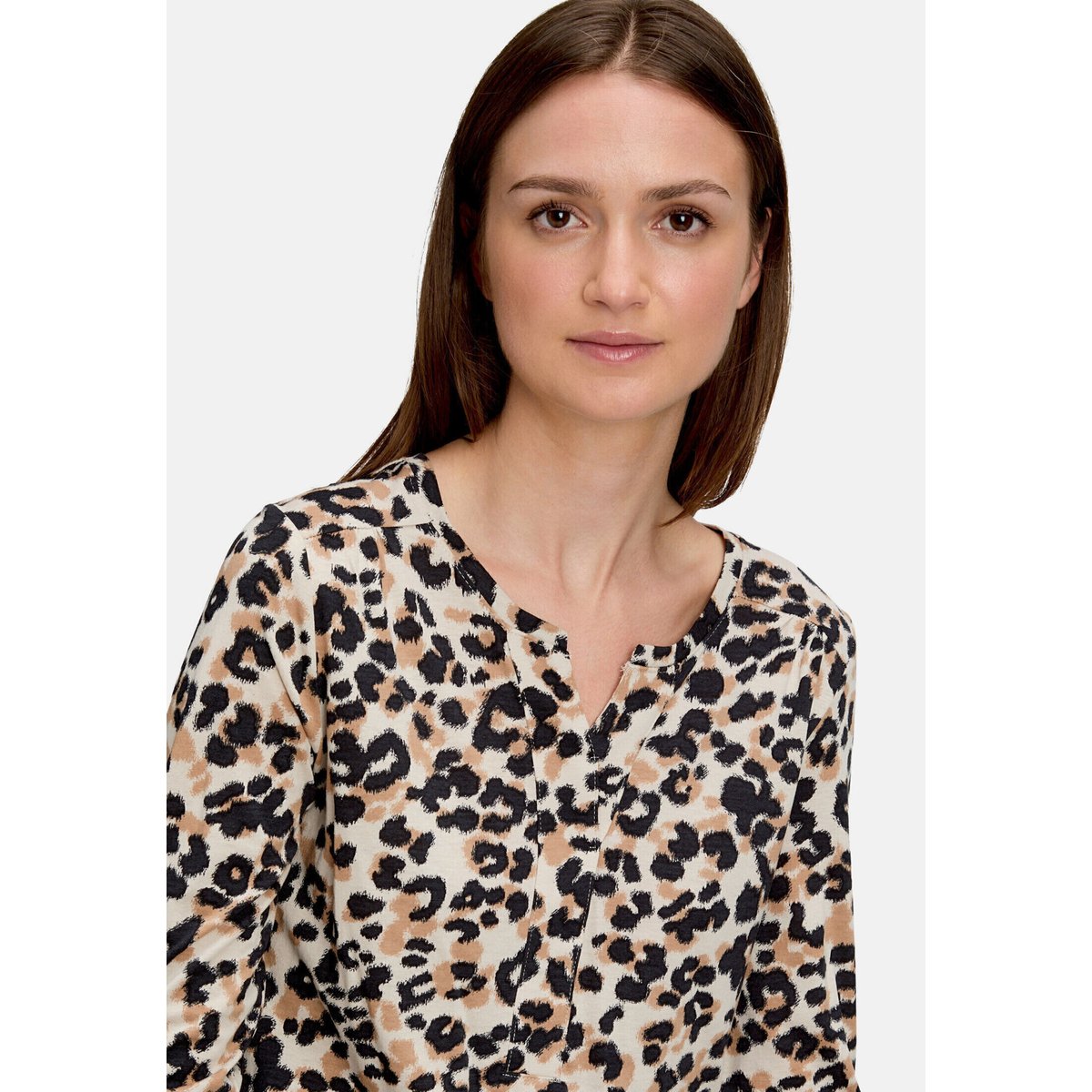 Haut casual à élastique beige/noir, BETTY & CO