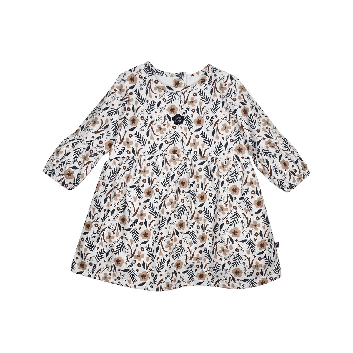 Ensemble robe manches longues et collant paz blanc, SUCRE D'ORGE