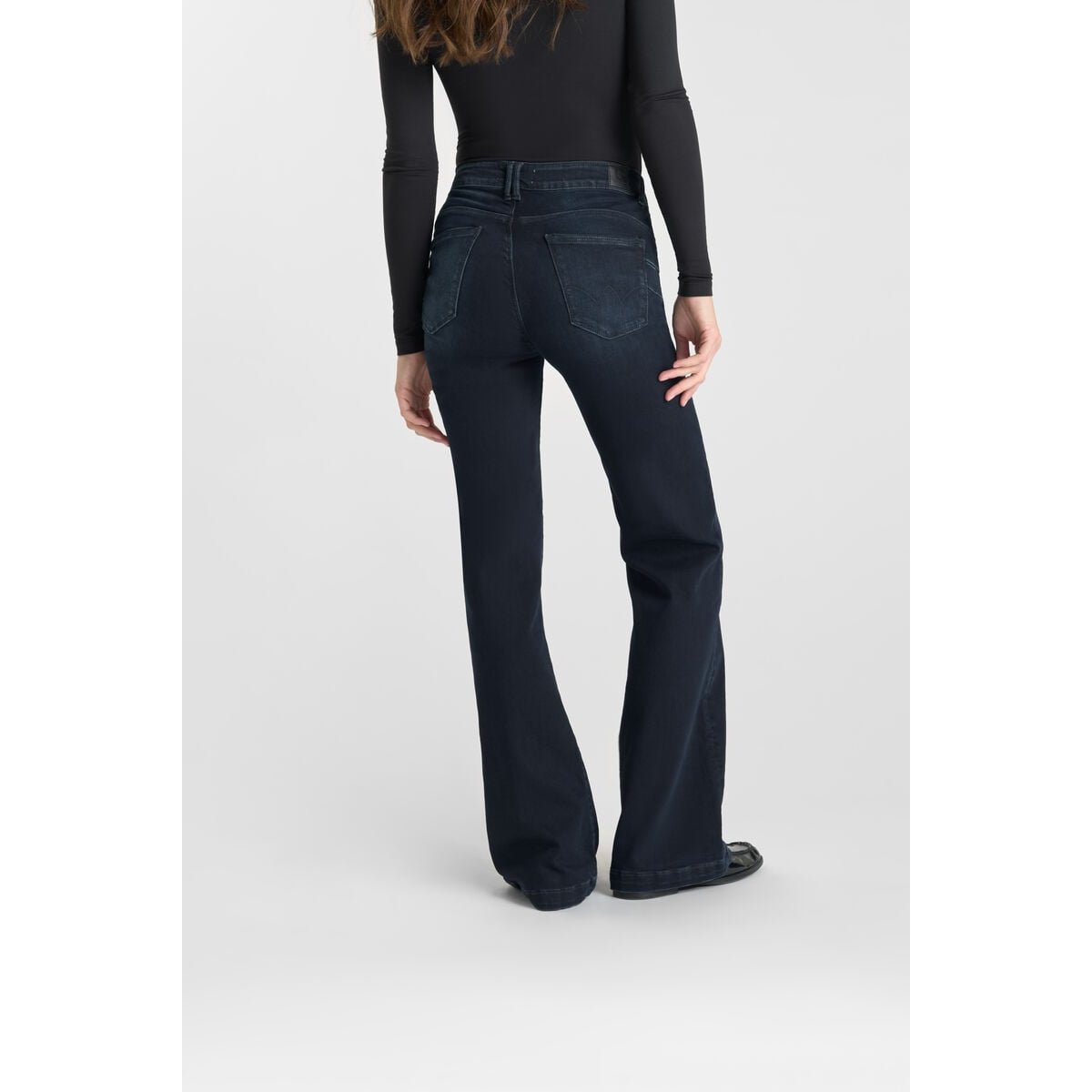 Jeans flare PULP high flare, longueur 34 blue / black, LE TEMPS DES CERISES