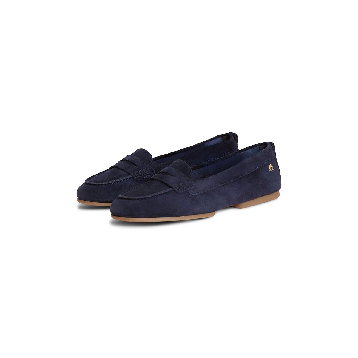 Flex Suede Loafers navy blue, TOMMY HILFIGER