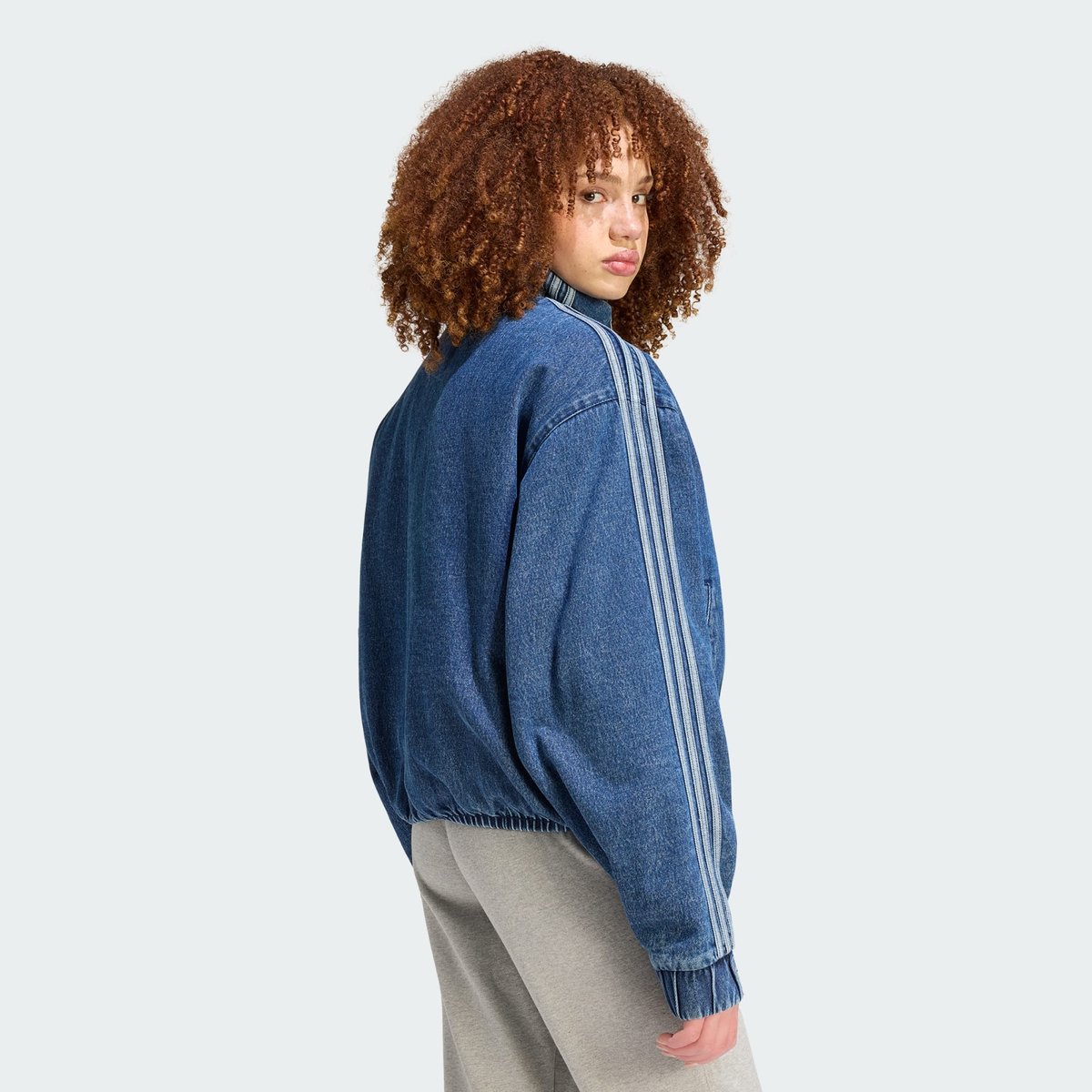 Veste Firebird indigo denim, adidas Originals