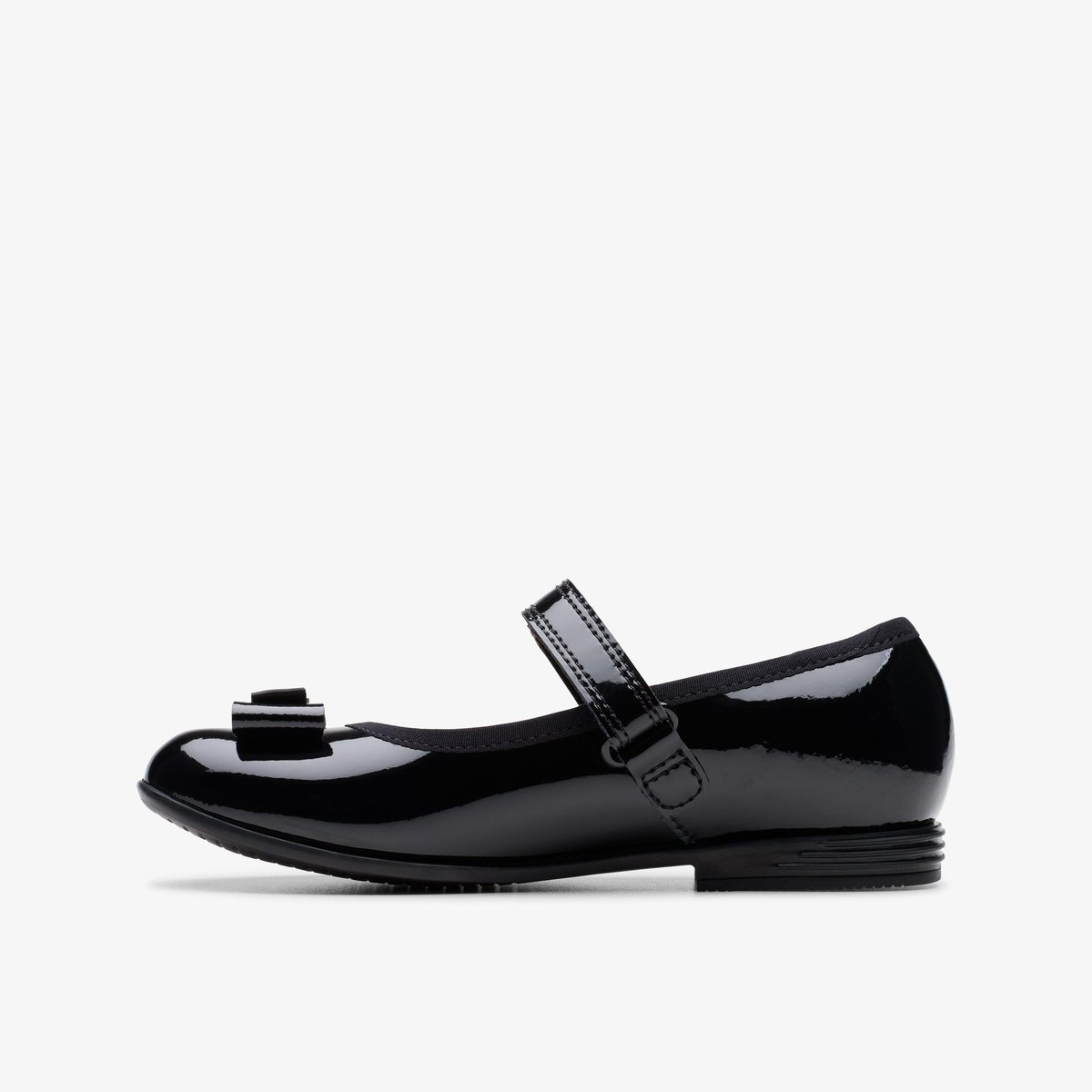 Ballerines Brevet Coupe Large FINJA TAP K noir, CLARKS