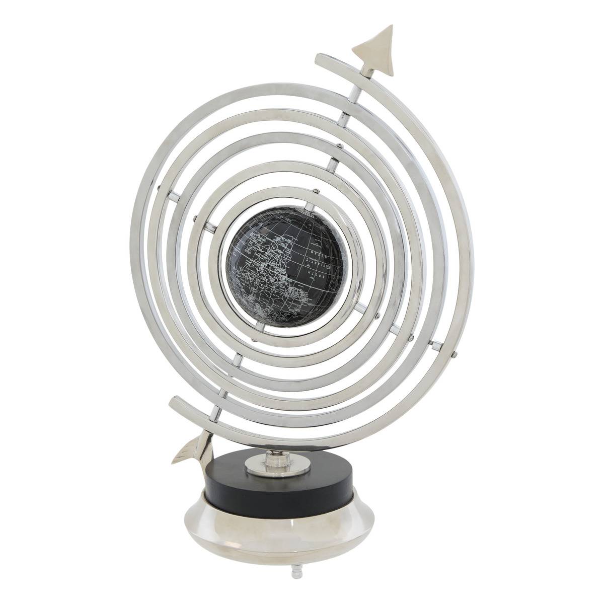 Globe en aluminium HISAE argent, ATMOSPHERA